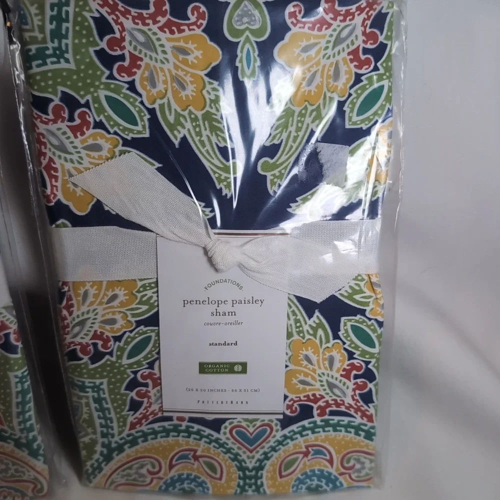 Pottery Barn Penelope Paisley Duvet Cover Full/Queen & 2x Standard Pillow Shams